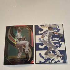 Panini Select Numbered /199 Pink Johan Santana Minnesota MLB Prizm 2 Card Lot