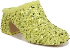 Circus by Sam Edelman Oirn Women's Acid Lime Sequin Mule Pumps  NW/OB 9.5M