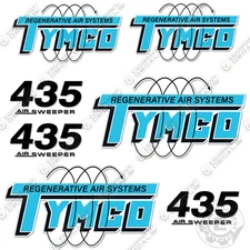 Fits Tymco 435 Decal Kit Street Sweeper - 7 YEAR OUTDOOR 3M VINYL!