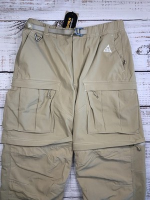 Nike ACG Smith Summit Cargo Pants Khaki Men's MEDIUM FN0428-247 Convertible NEW