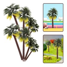 8 Pcs Modèle Arbres Palmier Artificiel Palmiers Miniatures En Plastique