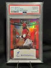 2024 Panini Select  Signature Selections Elly De La Cruz  Red Prizm /99