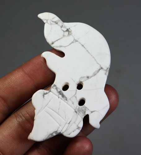Cristallo di quarzo turchese bianco naturale intagliato fantasma intaglio Reiki guarigione/regalo - Foto 4 di 9