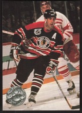 Chris Chelios, 1991-92 Pro Set Platinum, #25, Chicago Blackhawks,