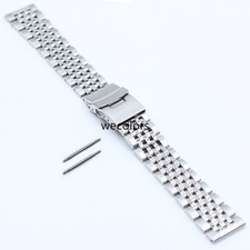 Stainless Steel Watch Band Bracelet Strap Clasp Replacement 18/19/20/21/22/23/24