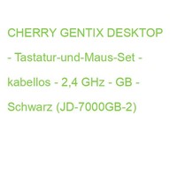 Cherry Gentix Desktop - Tastatur-Und-Maus-Set - Kabellos - 2,4 Ghz - Gb - Schwar
