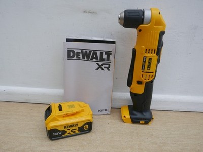 DeWALT DCD740 18V RECHTWINKELBOHRMASCHINE BLANKGERÄT + DCB184 5 AH AKKU