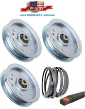 54" Deck Flat Idler Pulley Belt Kit For Gravely ZTXL2554 ZTXL 2554 54" Deck