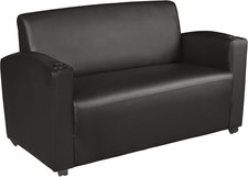 Stylish Black Supernova Loveseat for Modern Living Spaces