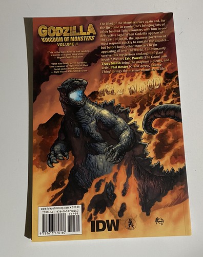 IDW - GODZILLA KINGDOM OF MONSTERS Vol. 1 tapa blanda TPB ¡NUEVO! Nunca abrir - Imagen 2 de 2