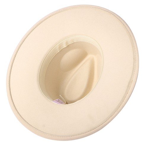 Classic Western Wide Brim Fedora Hat for Men Women Felt Panama Cap Trilby - Bild 30 von 31