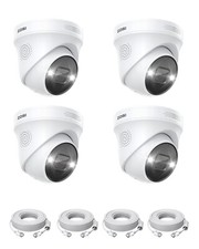 ZOSI 4PK AI 5MP/4K PoE Security CCTV IP Camera 2 Way Audio Human Vehicle Detect