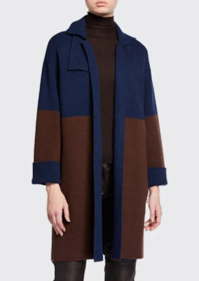 Akris Cashmere  Reversible Long Cardigan/Jacket SZ 44 = US 12 - NWOT RT $3.9K