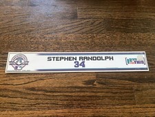 ARIZONA DIAMONDBACKS GAME USED BASEBALL LOCKER ROOM NAMEPLATE STEPHEN RANDOLPH