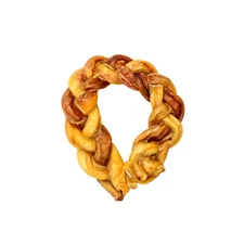 Bully Braided Crown 5" Diameter- bully stick (4-Pack)