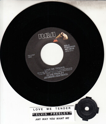 ELVIS PRESLEY Love Me Tender & Any Way You Want Me 7" 45 vinyl record ...