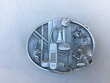 Siskiyou Buckle Telephone Lineman 1988 Telecommunications Phone Worker