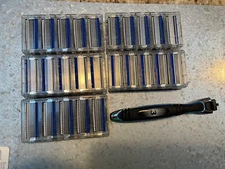 23X Hydro Connect 3 razor blade refill cartridges with Schick handle