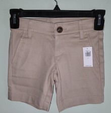 NEW Old Navy Girls SIZE 5 Uniform Twill Bermuda Shorts ROLLED OATS Khaki 31822