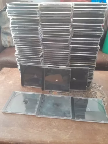 120 CD Cases with Black Disc Holder UK stock.