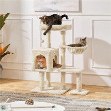 96cm Cat Tree Cat Furinture w/ Top Perches and Condo Cat Stand House for Kittens