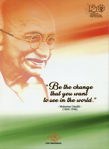 Indonesia Mahatma Gandhi Stamps 2019 MNH Famous People 4v MS 1v FDC Special Pack - Picture 4 of 4