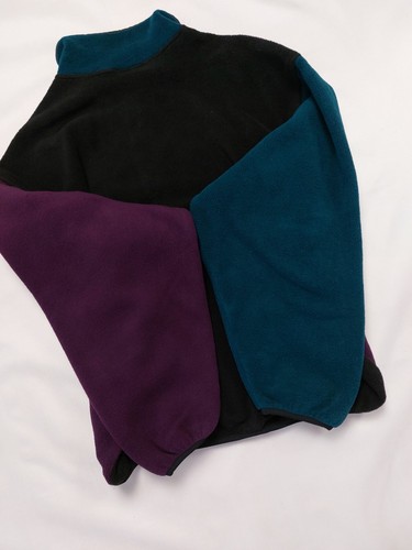 vintage woolrich color block fleece made in usa synchilla - Picture 6 of 9