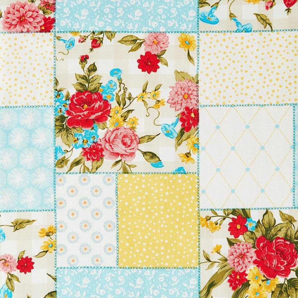 The Pioneer Woman Sweet Rose Patchwork Fabric Tablecloth, 60" W x 102" L - Image 3 of 4