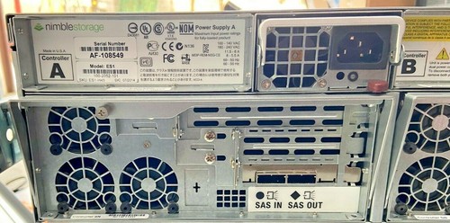 Nimble Storage ES1-H45 Expansion Shelf 15x 2TB, 1x 300GB SSD 2xControllers 2xPSU - Picture 6 of 10