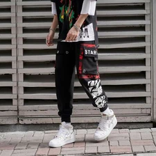 Niepce Unisex Patchwork Joggers Japanese Streetwear Pants Urban Sweatpants