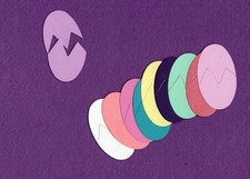 CRACKED EGG die cuts scrapbook cards