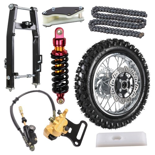 12" Rear Wheel Shock Swing Arm Kit 80/10012 Tire Mini Dirt Pit Bike
