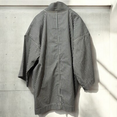 希少 visvim 22SS HAPPI HICKORY UNWASHED Rare visvim 22SS HAPPI HICKORY UNWASHED Jacket White/Black