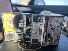  Lot of 5 Jimi Hendrix, Led Zeppelin, Prince, The Cars Cassette Tapes Rock Lot