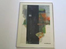 CASTELLANO  PAINTING CUBIST CUBISM FISH RARE SURREALISM MODERNISM EXPRESSIONISM