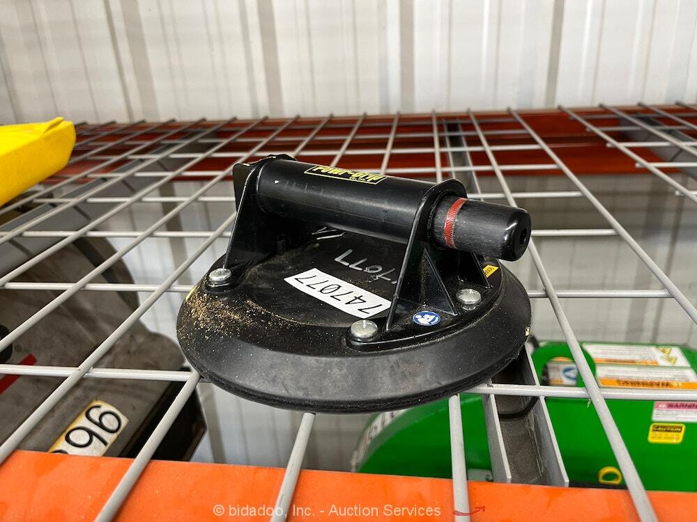 2015 Power Grip N4000 8" Industrial Glass Suction Cup Manual Handle