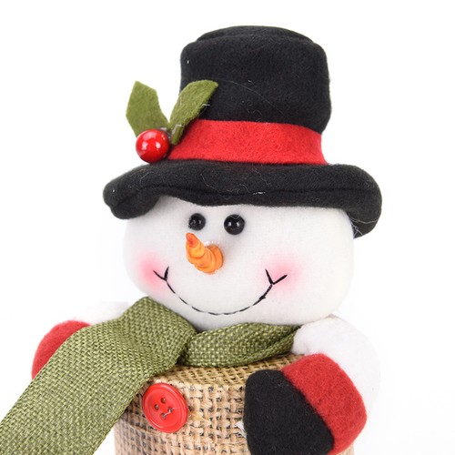 New-Mini-Santa-Clear-Plastic-Candy-Bag-Gift-Storage-Bottle-Holder-Xmas-Decor