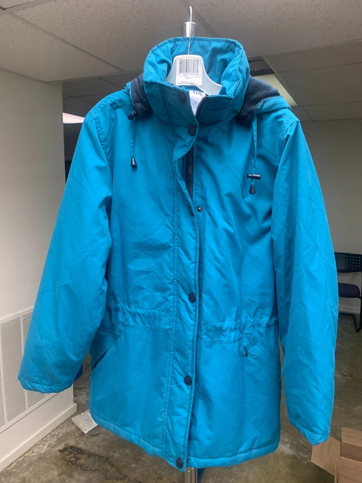 Blair Куртка Пальто размер средний женщин многоцветный съемный капюшон бирюзовый/темно-синий - Изображение 4 из 4