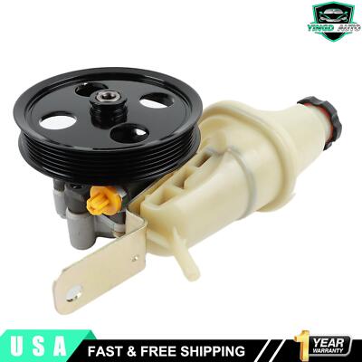 For 2000-04 Dodge Durango Dakota 4.7L Power Steering Pump w/ Pulley & Reservoir