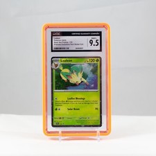 Pokemon Leafeon Cosmos Holo #170 Prismatic Evolutions Promo CGC 9.5 Mint+