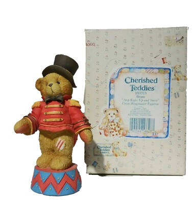 Enesco Cherished Teddies  Bruno  #103713 Step Right Up & Smile Circus Ringmaster