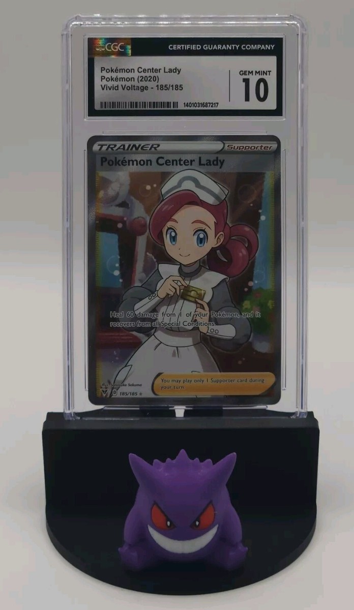 Pokémon TCG Pokémon Center Lady Vivid Voltage 185/185 Full Art CGC