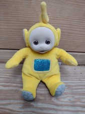 Teletubbies 1998 Eden Laa Laa Yellow Plush Bean Bag 7" Itsy Bitsy beanbag Toy