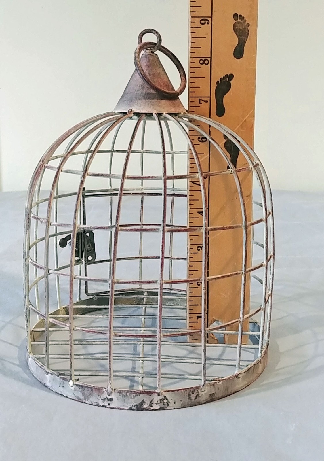 Decorative Metal Bird Cage Display Hanging - Distressed - Wedding Decoration