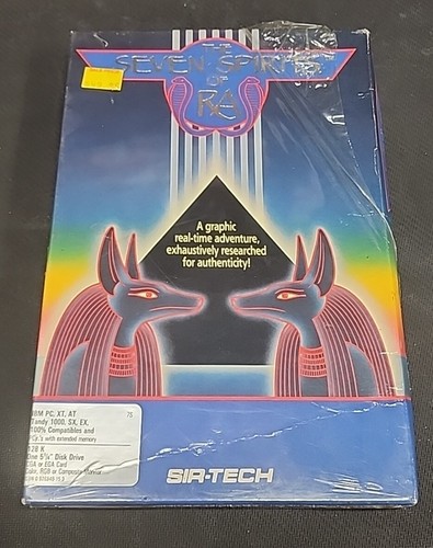 SEVEN SPIRITS OF RA by Sir-Tech ~ IBM PC DOS ~ BOXED/SEALED