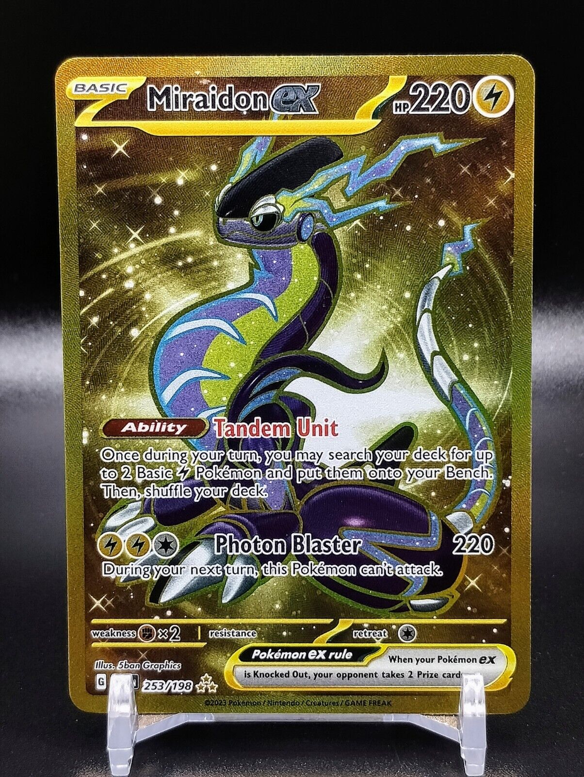 Pokemon - Miraidon EX - 253/198 - Scarlet & Violet - Hyper Rare