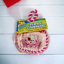 Zhu Zhu Puppies Stylin' Carriers Pink Braided Handle Purse Hook  Loop NEW