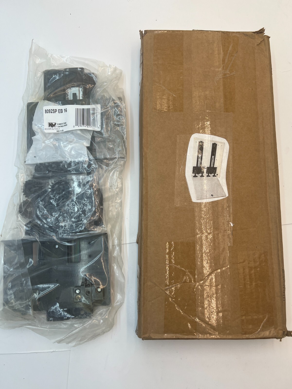 Knape Vogt 16” Black Pocket Door Slide Hardware With Hinge Plates 8092SP EB 16 eBay