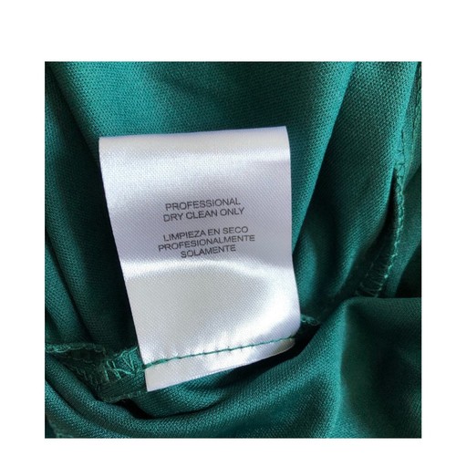 City Studio Womens Gown Size 16W Hunter Green Embellished Satin Spaghetti Strap - Picture 14 of 16
