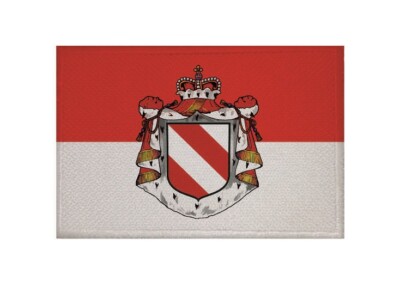 Aufnäher Montenegro Flagge 9x6 Cm – Zum Aufbügeln Oder Annähen, Hohe Farbbrillanz, Umsäumt
